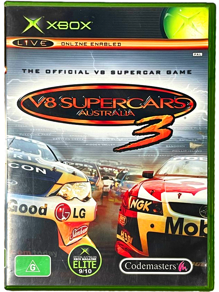 V8 Supercars Australia 3 XBOX Original PAL Classics *Complete* (Preowned)