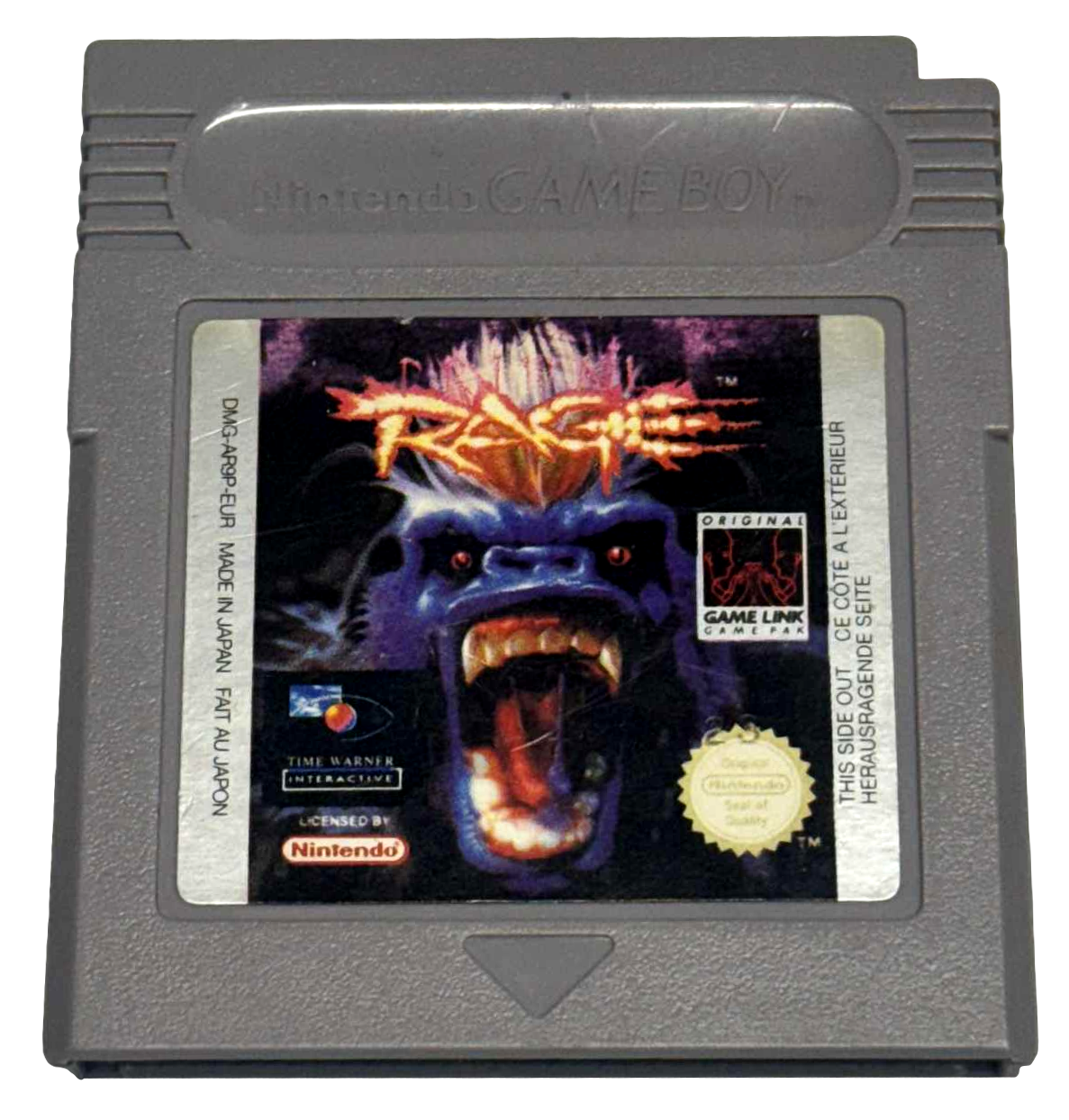 Primal Rage Nintendo Gameboy Cartridge