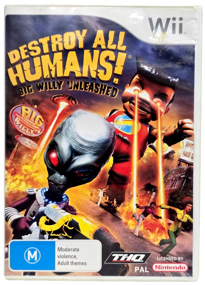 Destroy all Humans Big Willy Unleashed Nintendo Wii PAL *Complete*