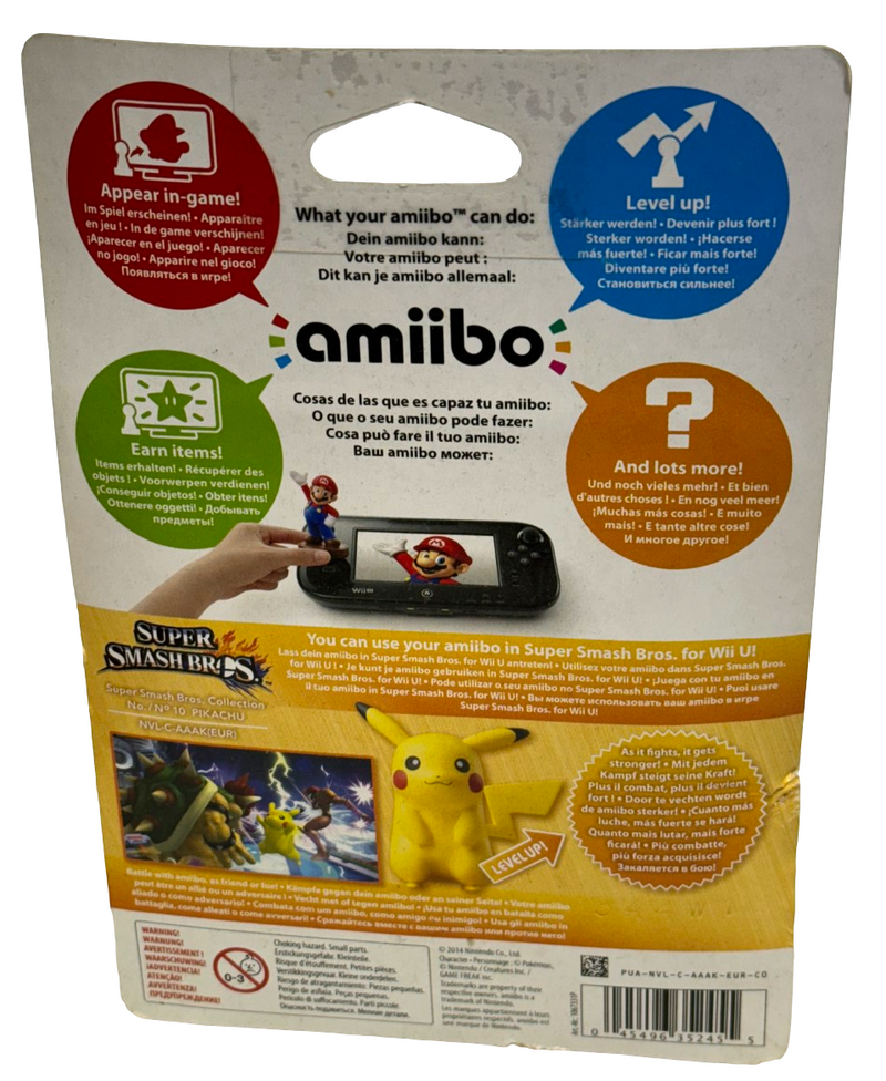 Super Smash Bros Collection N0.10 Pikachu Nintendo Amiibo (Preowned)