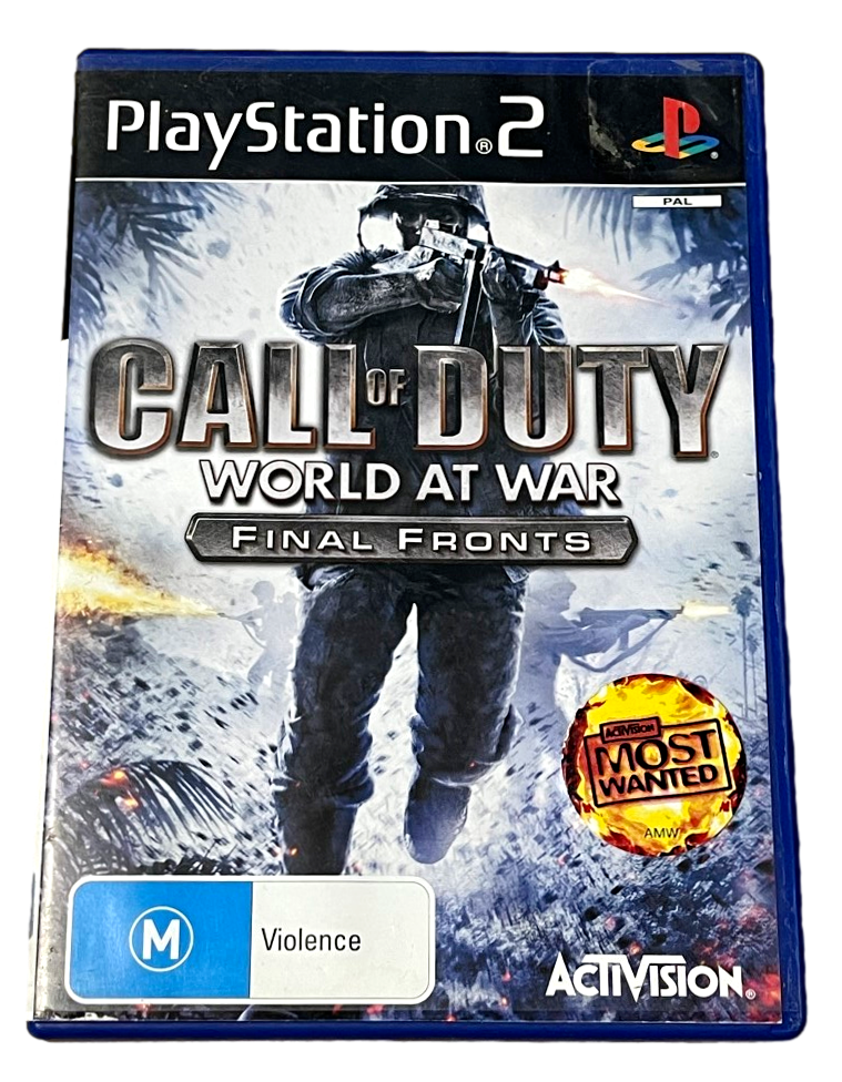 Call of Duty World at War Final Fronts PS2 PAL *Complete*