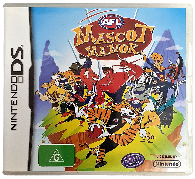 AFL Mascot Manor Nintendo DS 2DS 3DS Game *Complete* (Preowned)