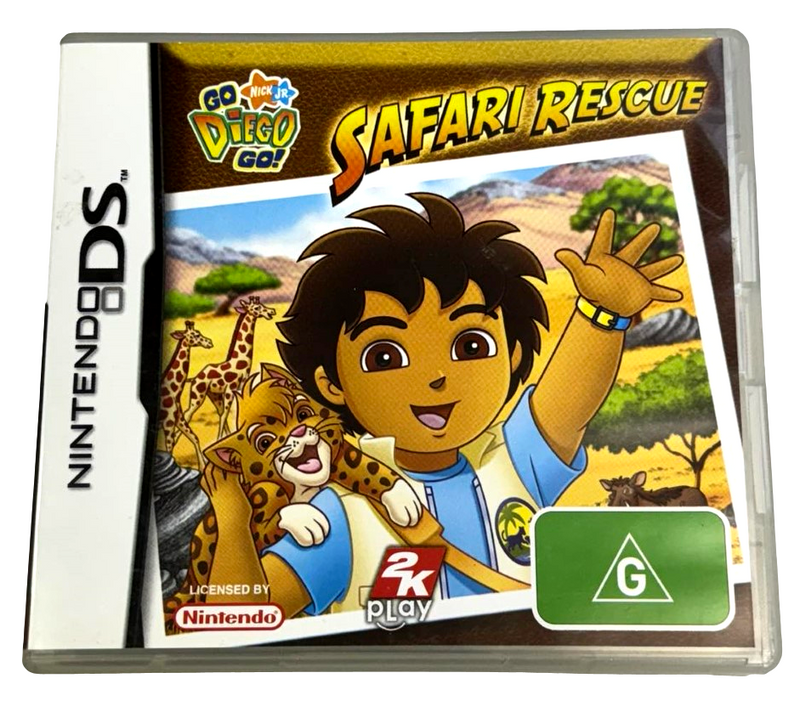 Go Diego Go Safari Rescue Nintendo DS 2DS 3DS Game *Complete* (Preowned)