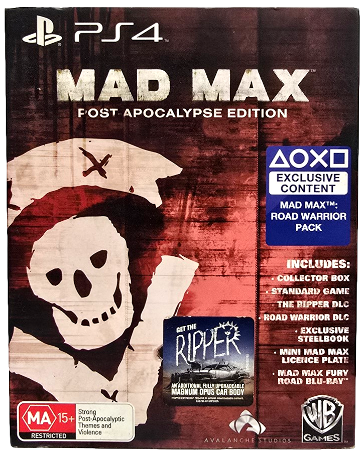 Mad Max Post Apocalypse Edition Sony PS4 Playstation 4