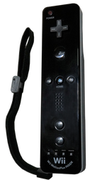 Genuine Nintendo Motionplus Wii Black Controller Remote Wand RVL-003 Wii Motes (Preowned)