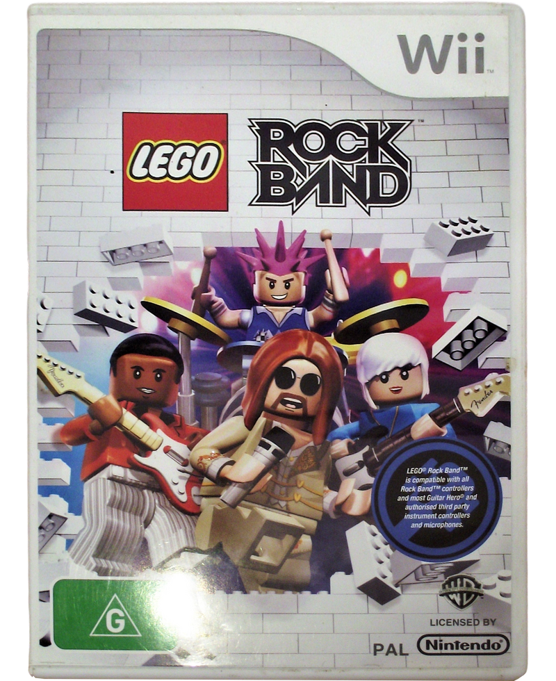 LEGO Rock Band Nintendo Wii PAL *Complete* Wii U Compatible (Pre-Owned)