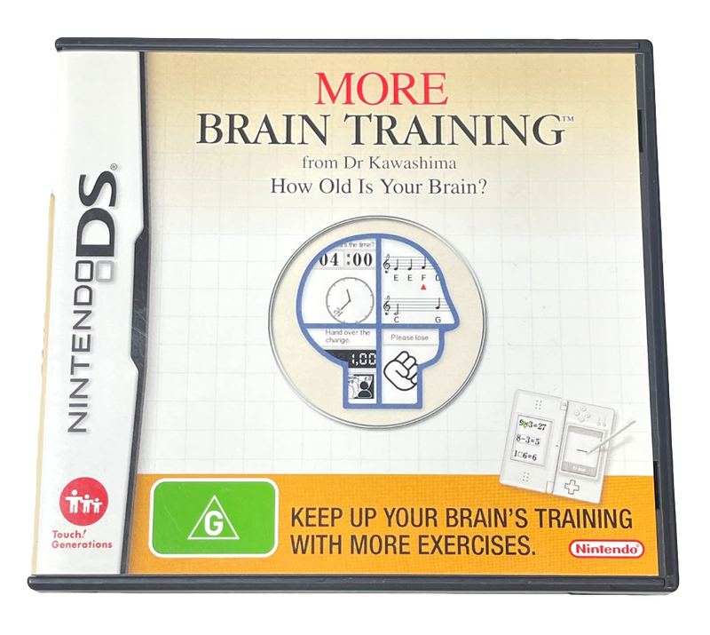 More Brain Training Nintendo DS 2DS 3DS Game *With Manual* (Pre-Owned)