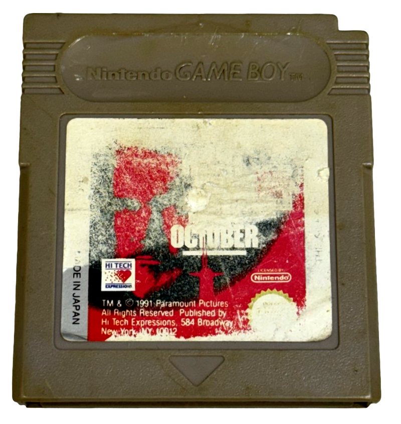 The Hunt for Red October Nintendo Gameboy (Cartridge Only) (Preowned)