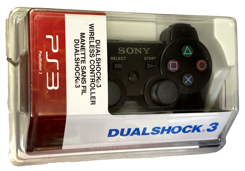 Genuine Sony Black Playstation 3 PS3 Wireless Controller DualShock3 Packaged