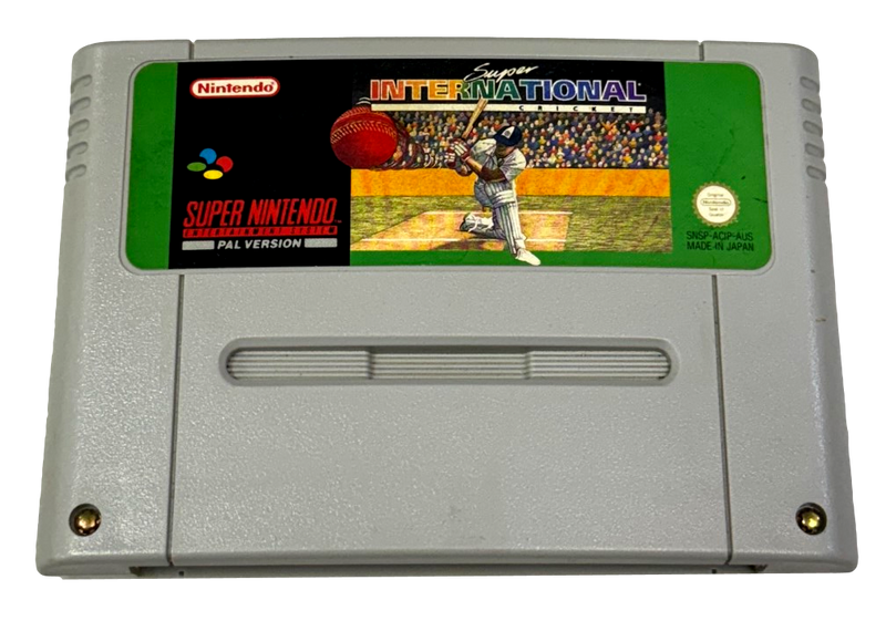 Super International Cricket Super Nintendo SNES PAL