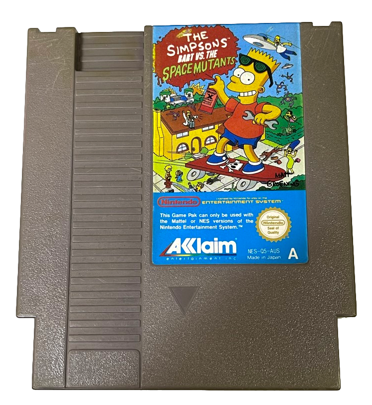 The Simpsons Bart VS The Space Mutants Nintendo NES PAL *Cartridge Only* (Preowned)