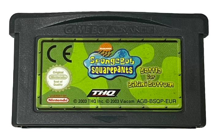Spongebob Squarepant Battle for Bikini Bottom Nintendo Gameboy Advance Cartridge (Preowned)