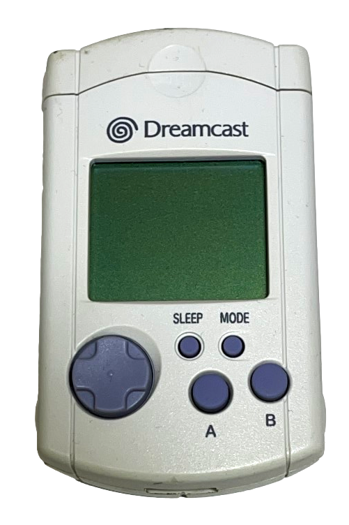 Genuine Sega Dreamcast VMU NTSC PAL - White HKT-7000 (Preowned)