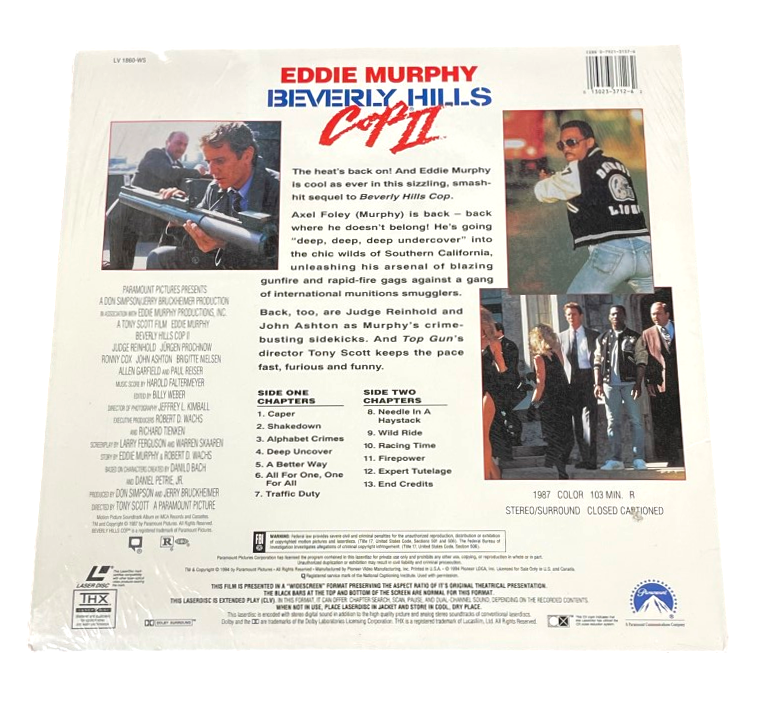 Beverly Hill Cops III Laserdisc - Eddie Murphy