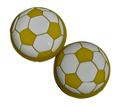 Thumb Grips x 2 For PS4 PS5 XBOXONE Xbox Series Toggle Cover Cap - Yellow Soccer