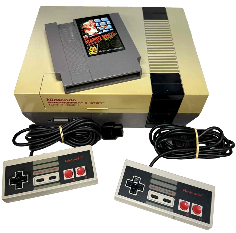 NES Nintendo Console + 2 Controller PAL With Super Mario Bros Fully Recapped