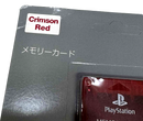 Sealed Genuine Sony Playstation 1 Memory Card 1MB Grey PS1 Official Crimson Red