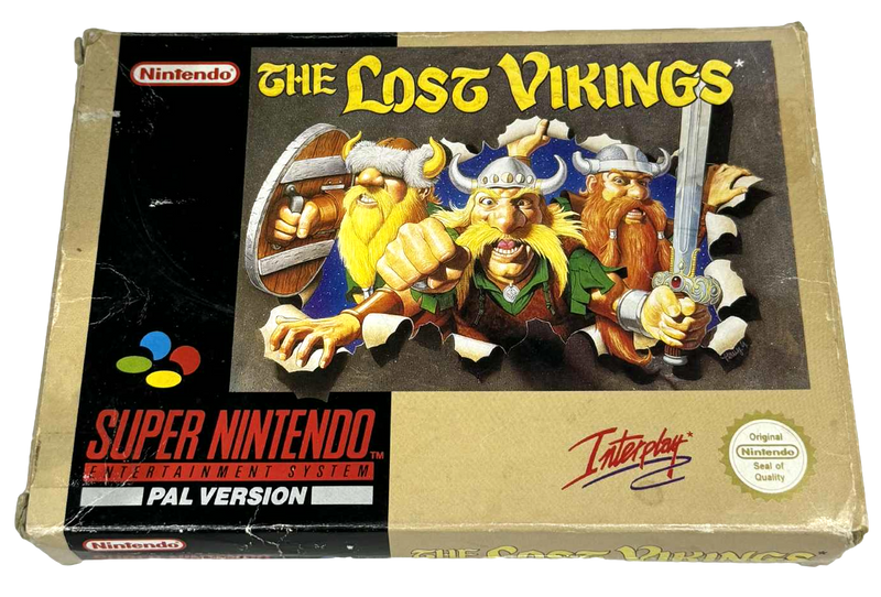 The Lost Vikings Super Nintendo SNES Boxed *Complete* PAL (Preowned)
