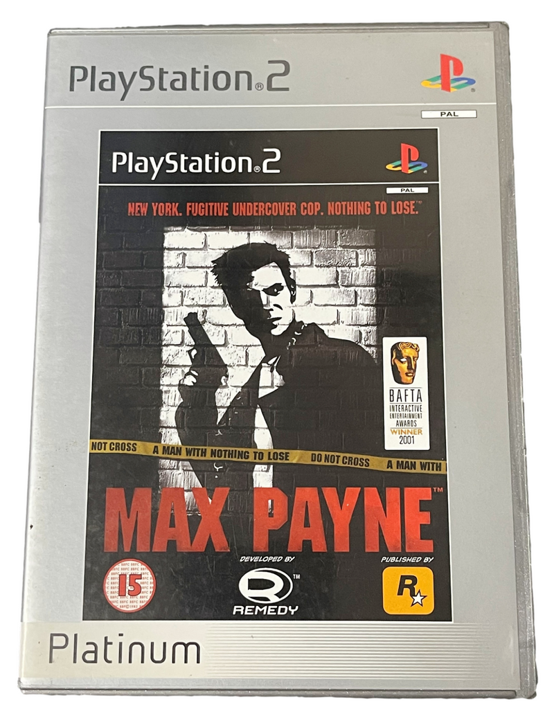 Max Payne PS2 (Platinum) PAL *Complete* (Preowned)