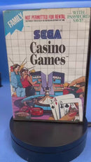 Casino Games Sega Master System *No Manual*