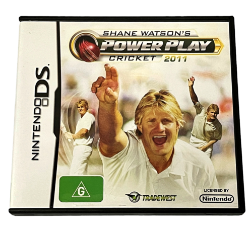 Shane Watson's Power Play Cricket 2011 Nintendo DS 2DS 3DS Game *Complete* (Pre-Owned)