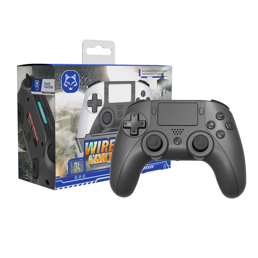 Bluetooth Wireless Controller For PS4 and PC Black (PS5 Design)