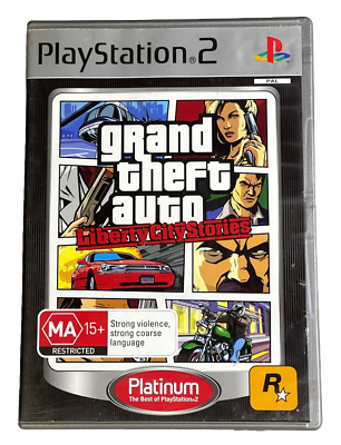 Grand Theft Auto Liberty City Stories PS2 (Platinum) PAL *Complete Map & Manual* (Preowned)