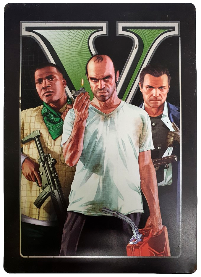 Grand Theft Auto V Five Steelbook XBOX 360 PAL *No Outer Slip* (Pre-Owned)