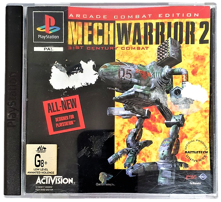 MechWarrior 2 PS1 PS2 PS3 PAL *Complete* Ex-Rental (Pre-Owned)