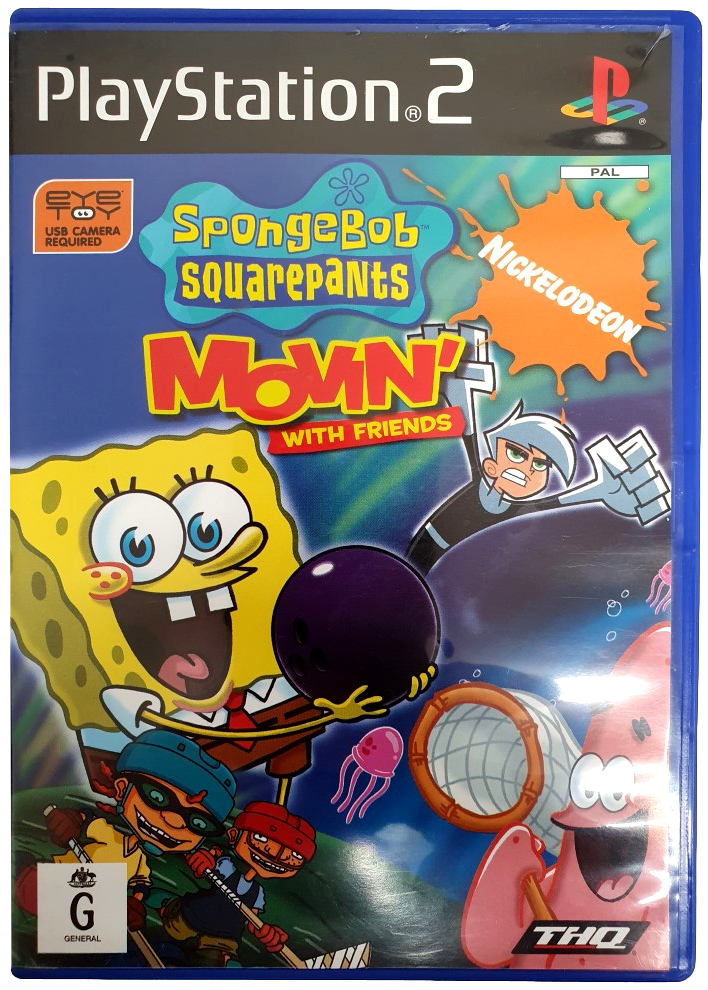 Spongebob Squarepants Movin' With Friends PS2 PAL *Complete* PlayStation 2 (Pre-Owned)