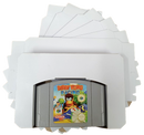 10 x N64 Nintendo 64 Tray Inserts Glossy White Replacement Insert