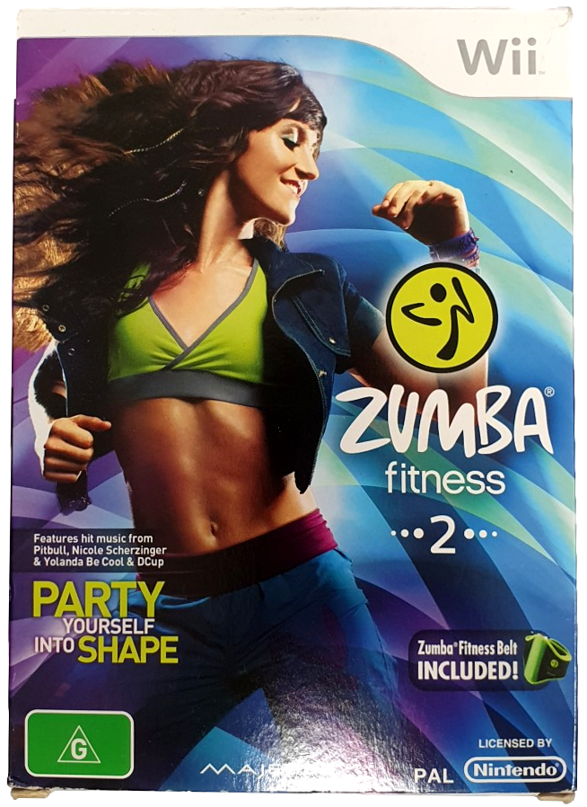 Zumba Fitness 2 with Belt Boxed Nintendo Wii PAL *Complete* (Pre-Owned)