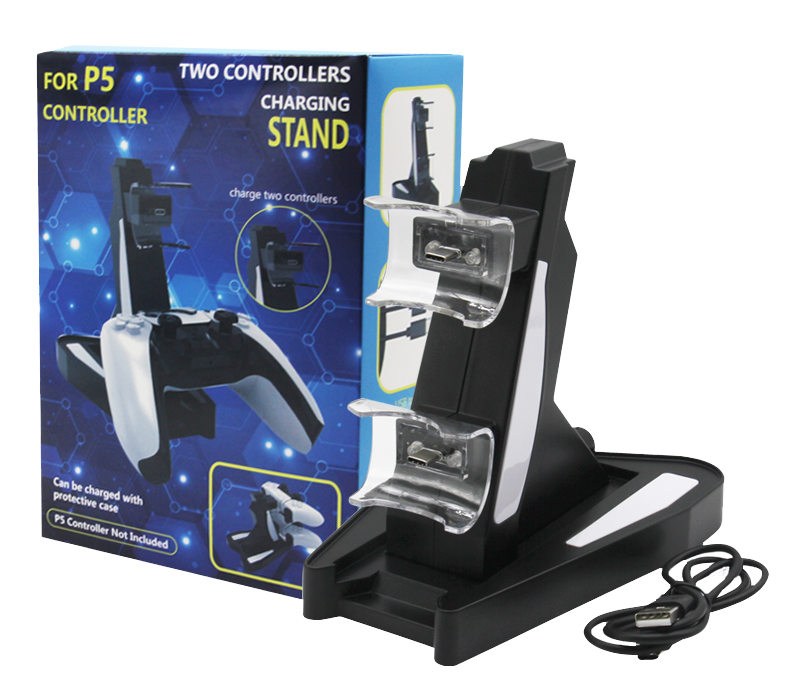 Dual Controller Charge Station For PS5 Charger Stand