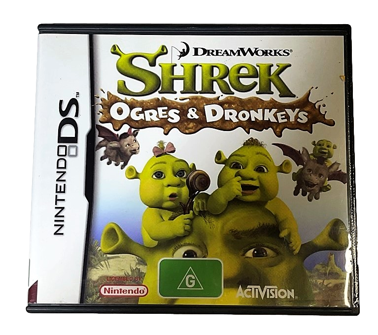 Shrek Ogres & Dronkeys Nintendo DS 2DS 3DS Game *Complete* (Pre-Owned)