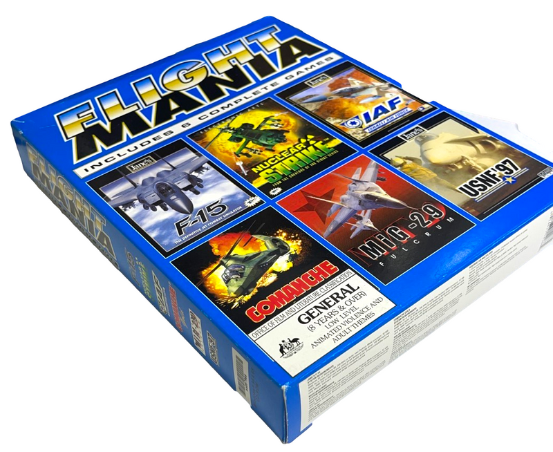 Flight Mania PC CD ROM Boxed 6 Complete Games Big Box PC (Preowned)