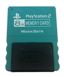 Teal Kemco Magic Gate Sony PS2 Memory Card PlayStation 2 8MB  (Preowned)