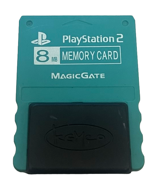 Teal Kemco Magic Gate Sony PS2 Memory Card PlayStation 2 8MB  (Preowned)