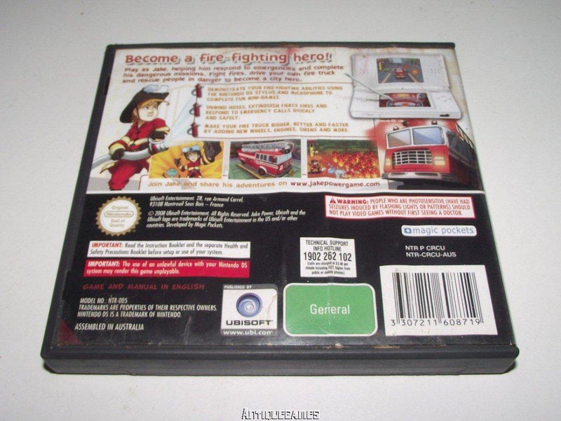 Jake Power Firefighter Nintendo DS 3DS Game *Complete* (Pre-Owned)