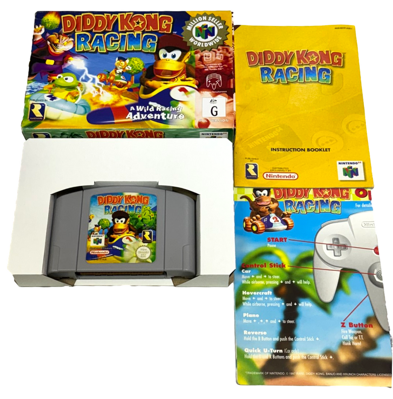 Diddy Kong Racing Nintendo 64 N64 Boxed PAL *Complete* (Minty)