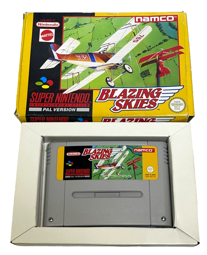 Blazing Skies Nintendo SNES Boxed PAL *No Manual* (Preowned)