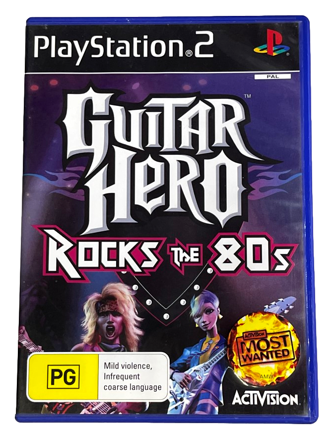 Guitar Hero Rocks the 80's PS2 PAL *Complete* (Preowned)