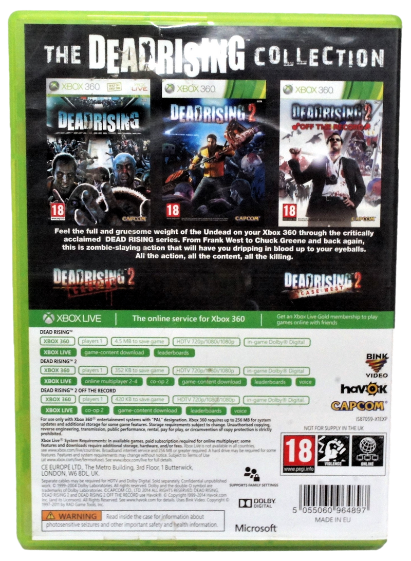 The Dead Rising Collection XBOX 360 PAL (Preowned)