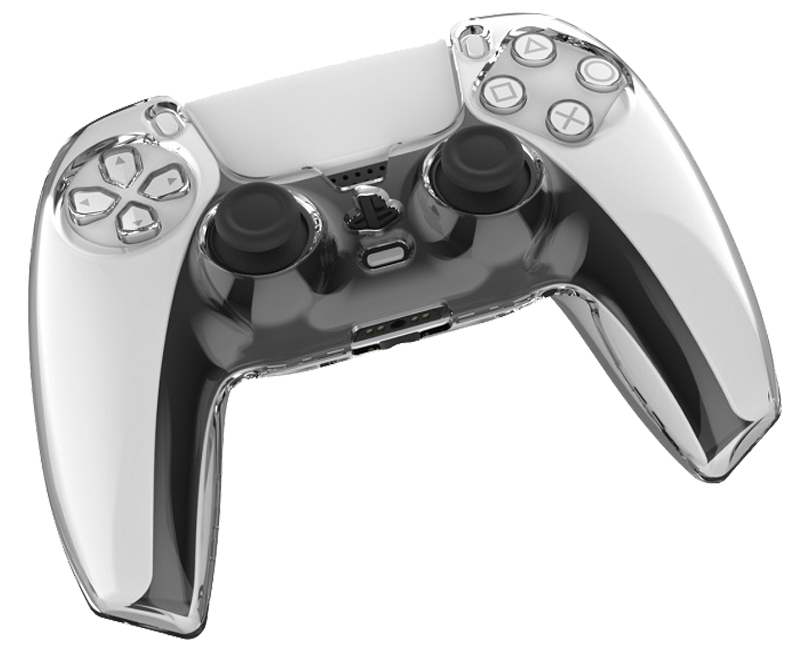 Clear Crystal Case for PS5 Controller Cover Protective Anti Scratch