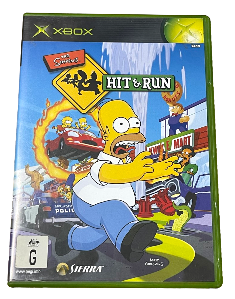 The Simpsons Hit and Run XBOX Original PAL *Complete* (Preowned)