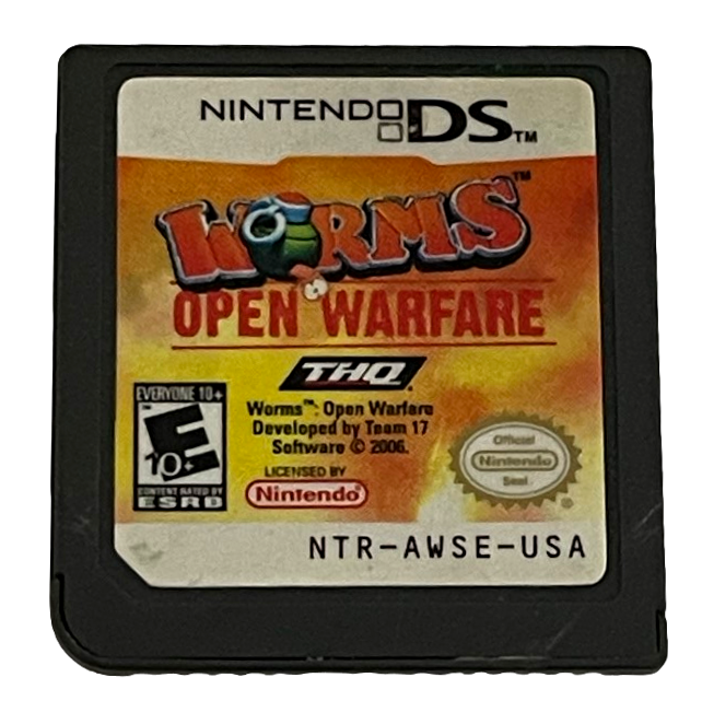 Worms Open Warfare Nintendo DS 2DS 3DS Game *Cartridge Only* (Preowned)