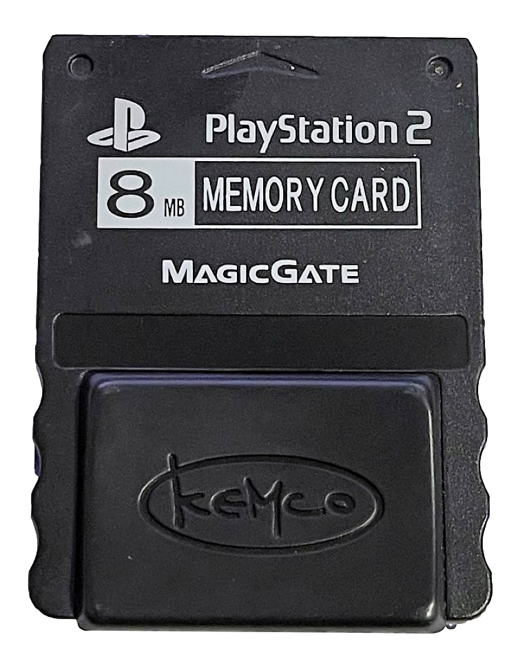 Black Kemco Magic Gate Sony PS2 Memory Card PlayStation 2 8MB (Preowned)