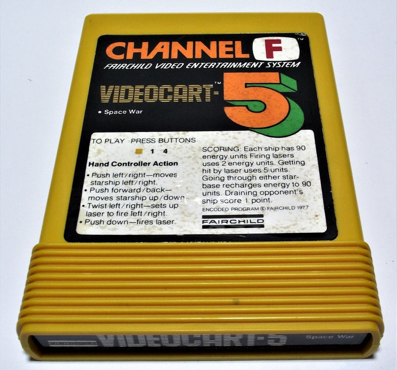 Boxed Channel F Videocart Fairchild Video Entertainment System 5 Space War