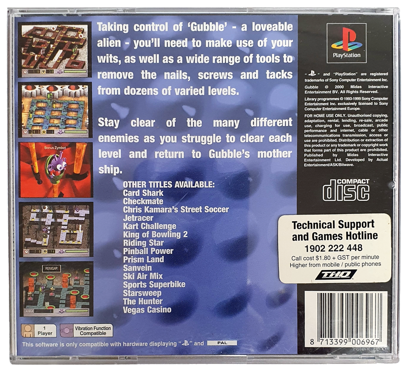 Gubble PS1 PS2 PS3 PAL *Complete*