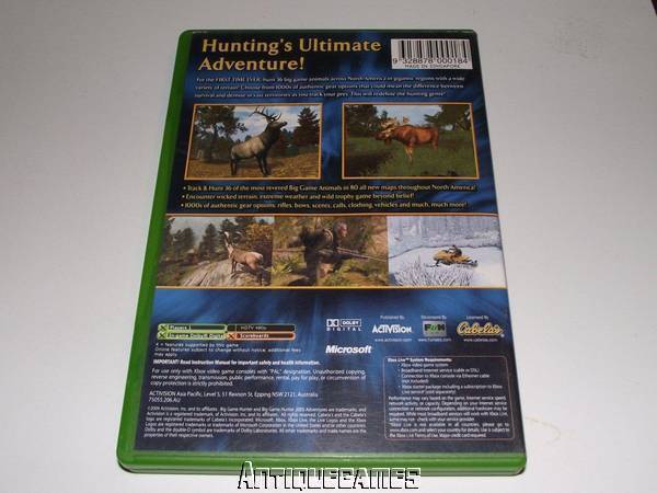 Cabela's Big Game Hunter 2005 XBOX PAL *Complete*