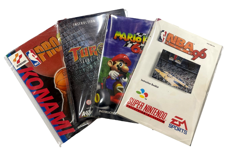 Thick Resealable Protective Plastic Sleeves for Nintendo 64 N64 SNES Manuals Dropdown